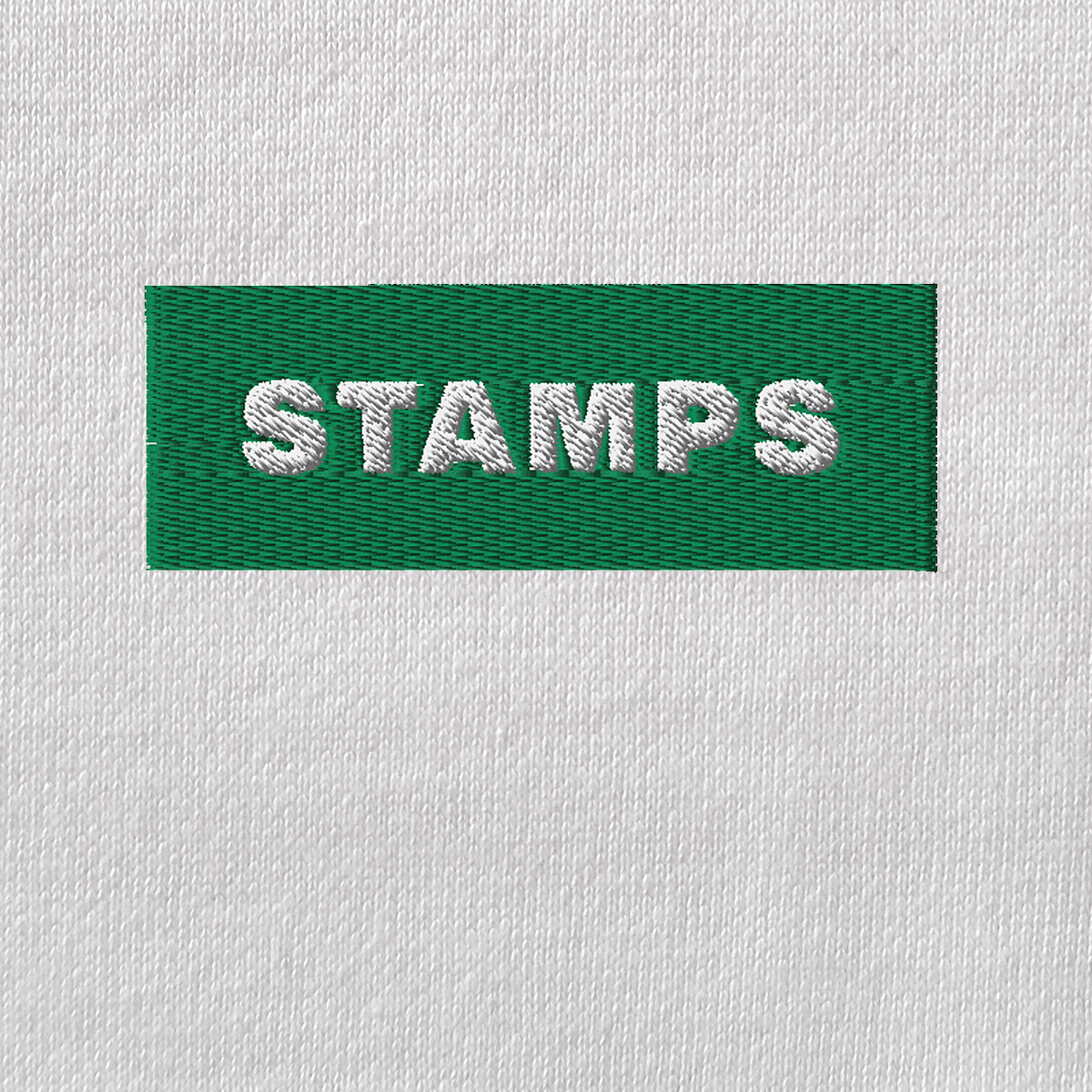 Unisex Eco Raglan Hoodie - WHITE - STAMPS (green)