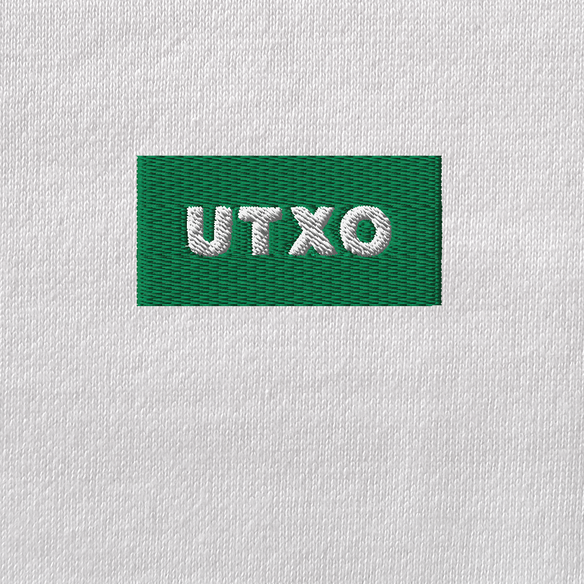 Unisex Eco Raglan Hoodie - WHITE - UTXO (green)