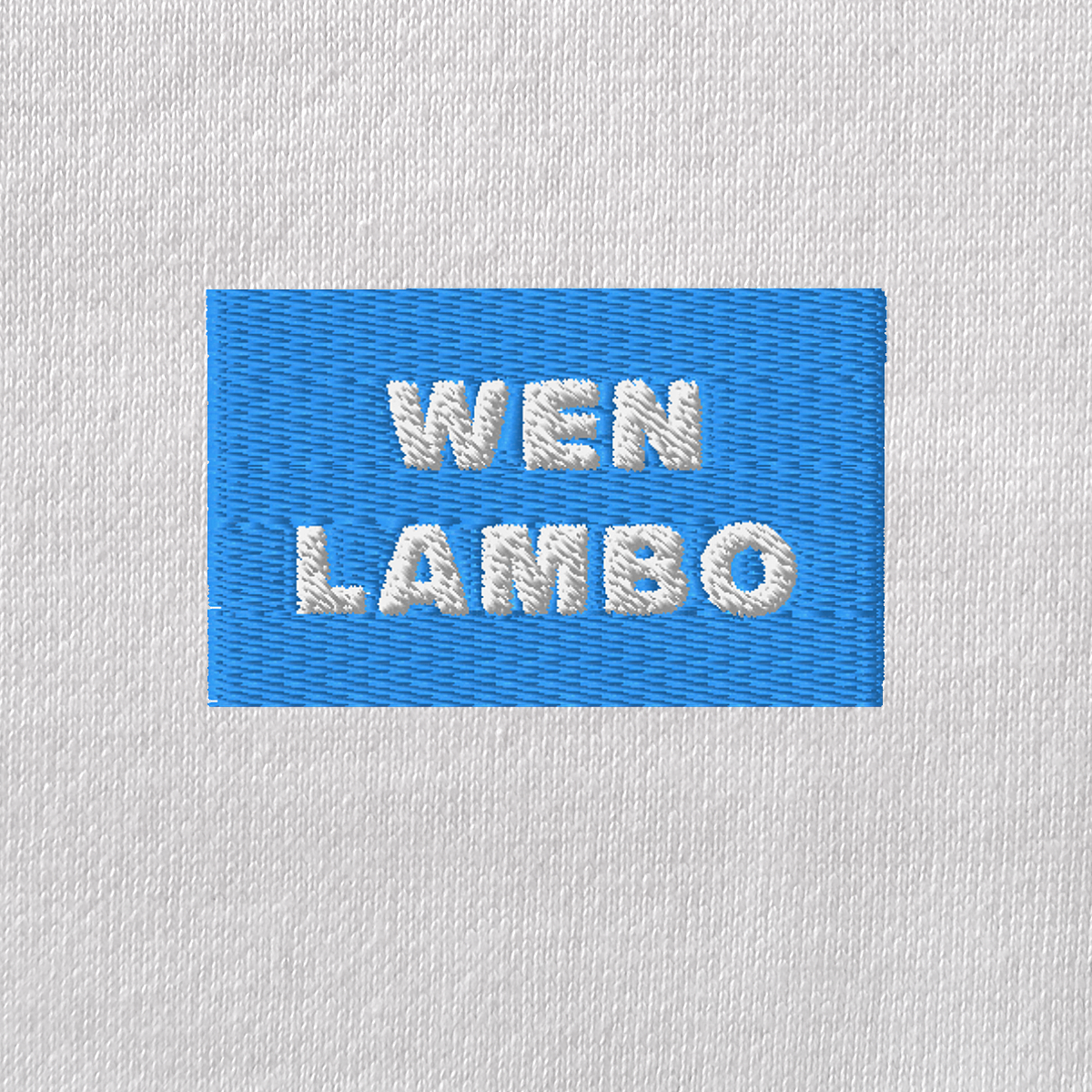 Unisex Eco Raglan Hoodie - WHITE - WEN LAMBO (blue)