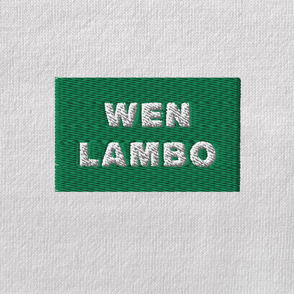 Unisex Eco Raglan Hoodie - WHITE - WEN LAMBO (green)