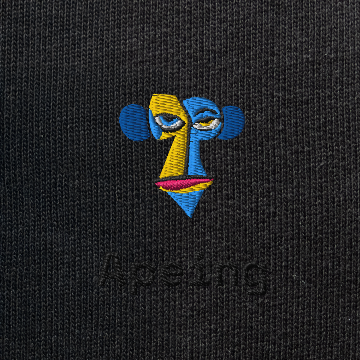 Unisex Eco Sweatshirt - BLACK - Apeing