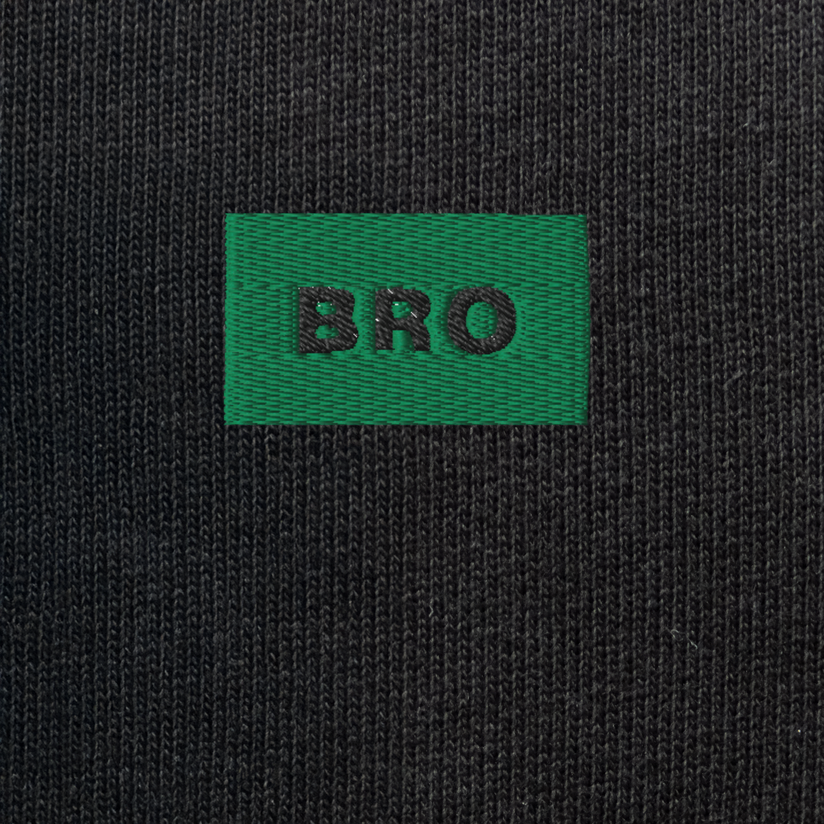 Unisex Eco Sweatshirt - BLACK - BRO (green)