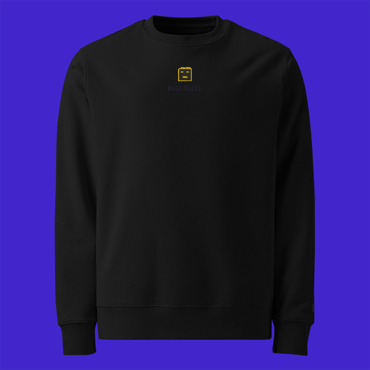 Unisex Eco Sweatshirt - BLACK - BullChill