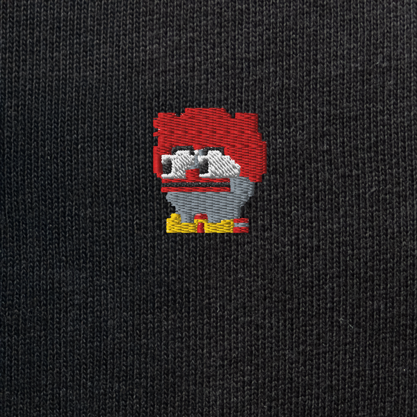 Unisex Eco Sweatshirt - BLACK - Clownpepe