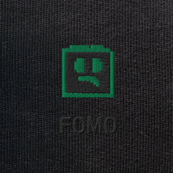 Unisex Eco Sweatshirt - BLACK - FOMO
