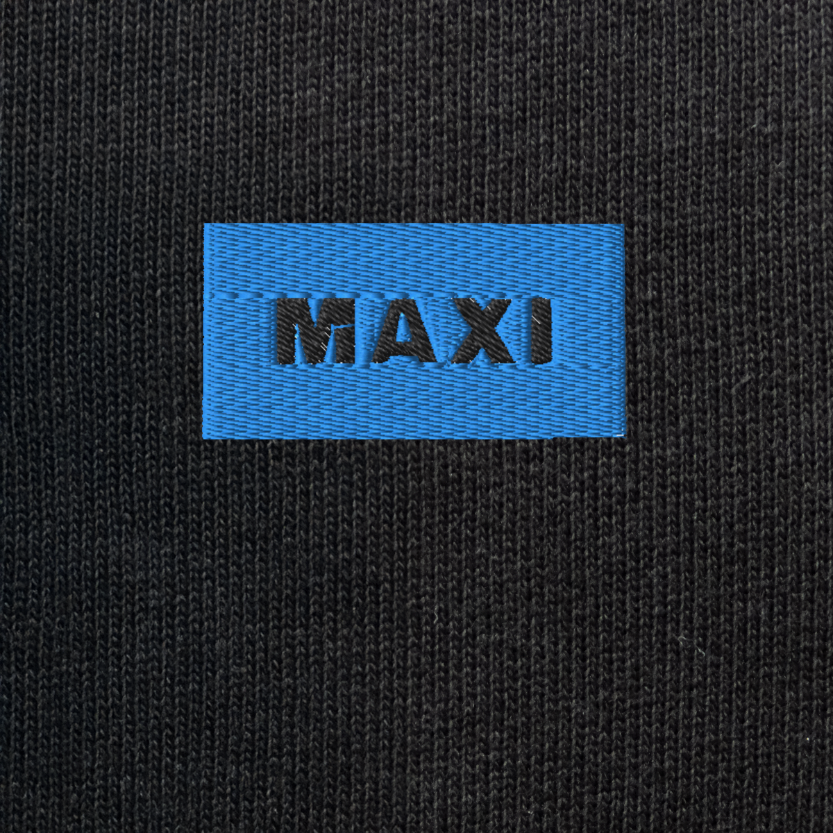 Unisex Eco Sweatshirt - BLACK - MAXI (blue)