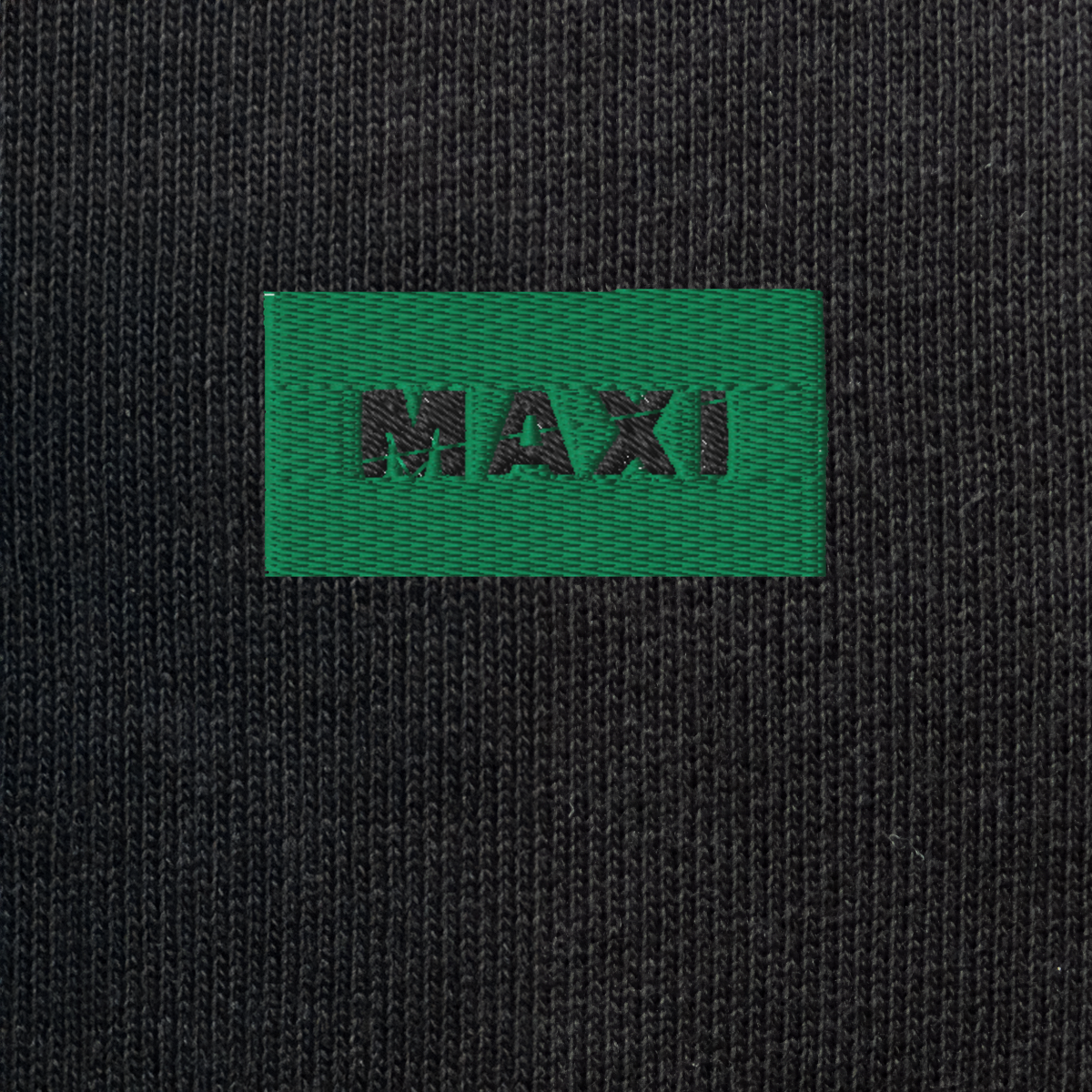 Unisex Eco Sweatshirt - BLACK - MAXI (green)