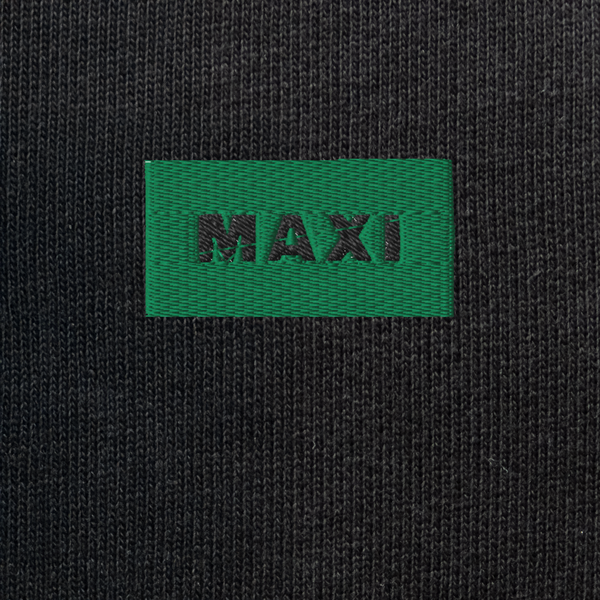 Unisex Eco Sweatshirt - BLACK - MAXI (green)