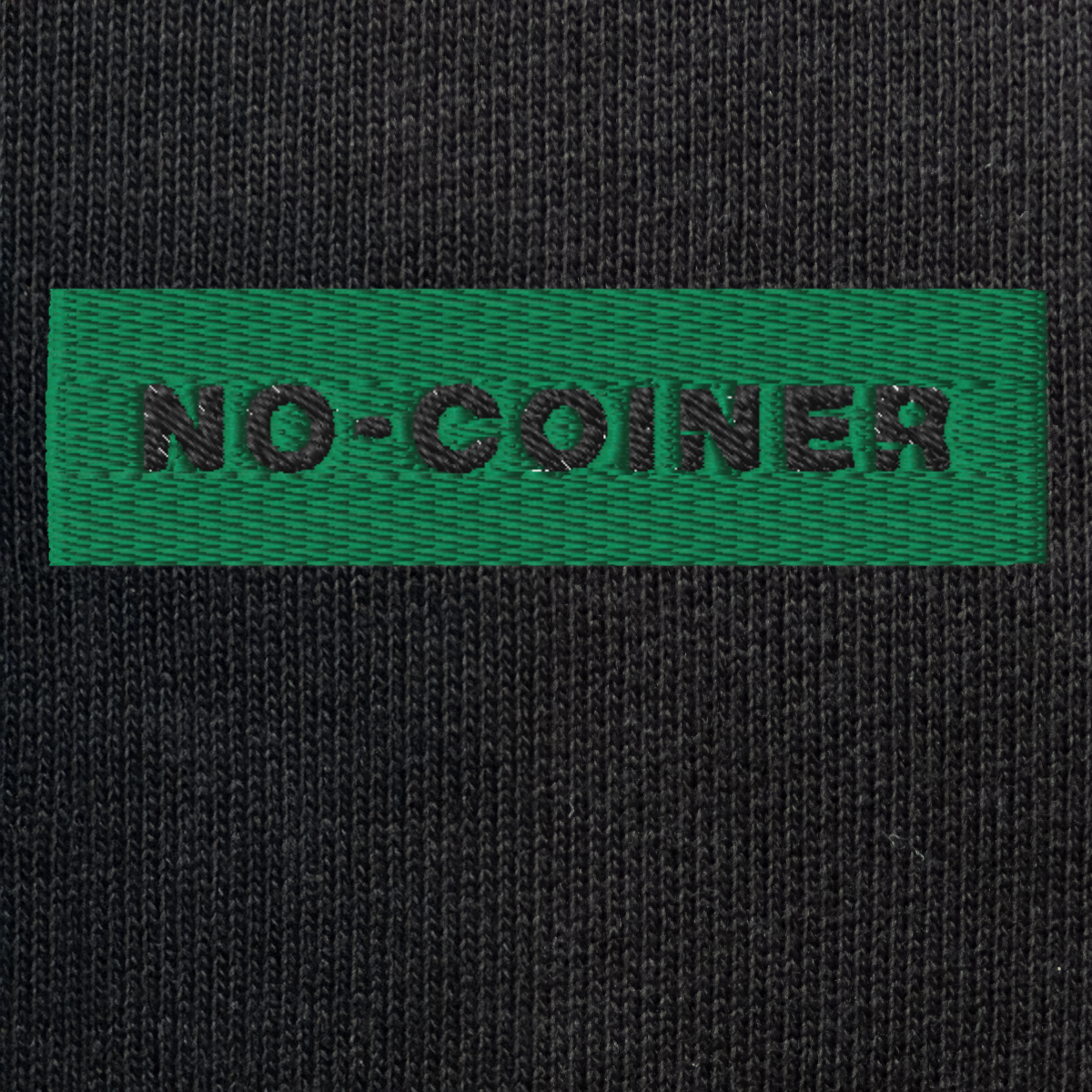 Unisex Eco Sweatshirt - BLACK - NO-COINER (green)
