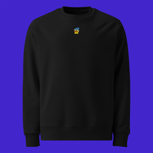 Unisex Eco Sweatshirt - BLACK - Pepewizard