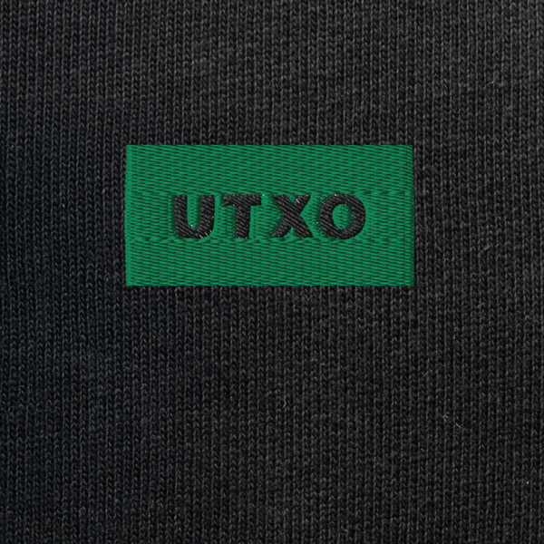 Unisex Eco Sweatshirt - BLACK - UTXO (green)