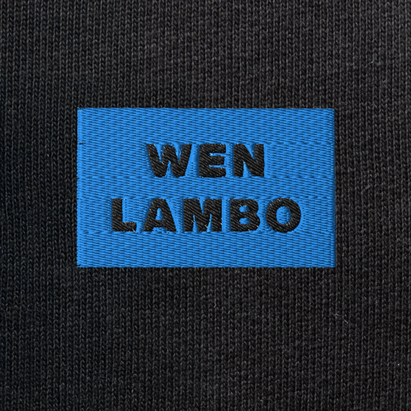 Unisex Eco Sweatshirt - BLACK - WEN LAMBO (blue)