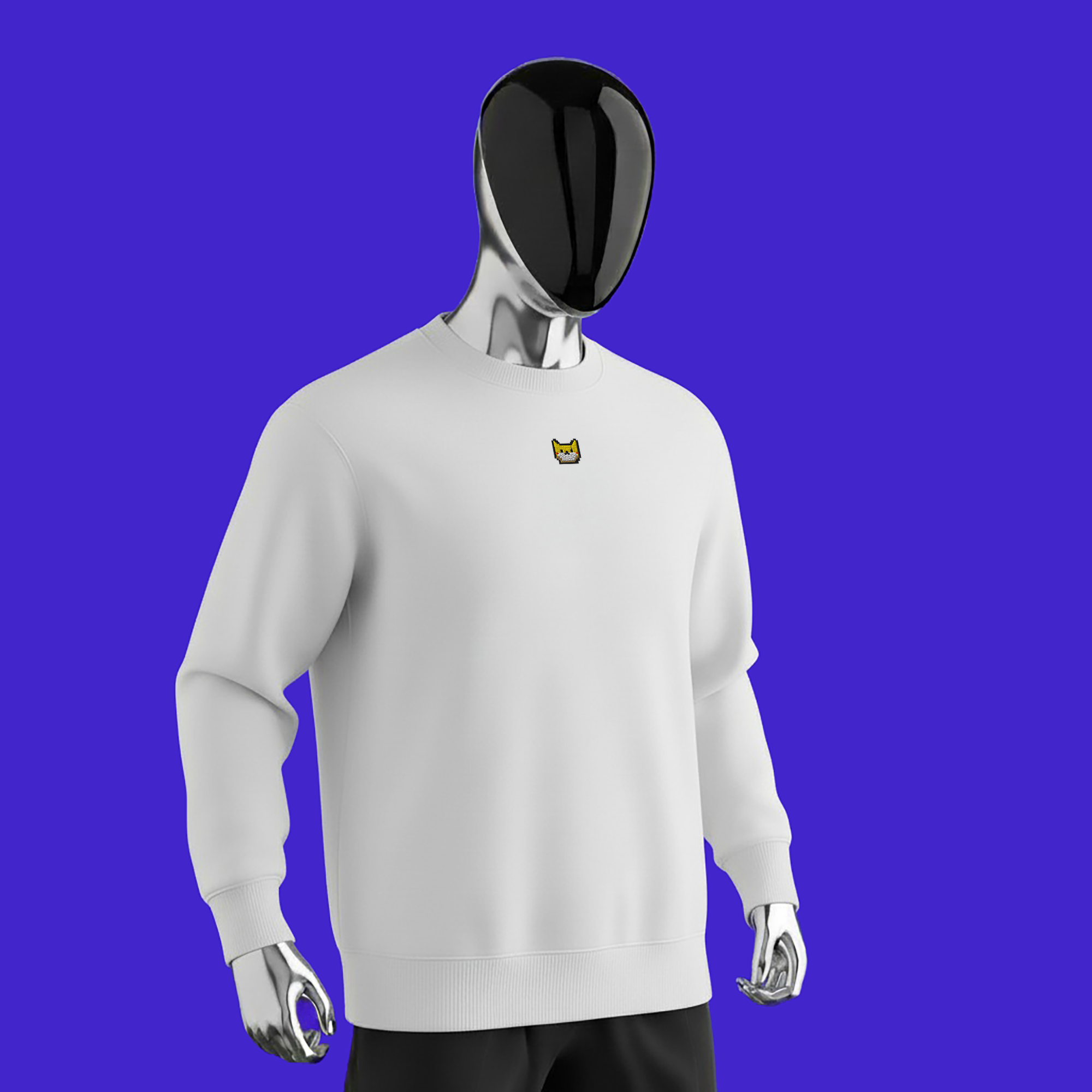 Unisex Eco Sweatshirt - WHITE - Catoshi