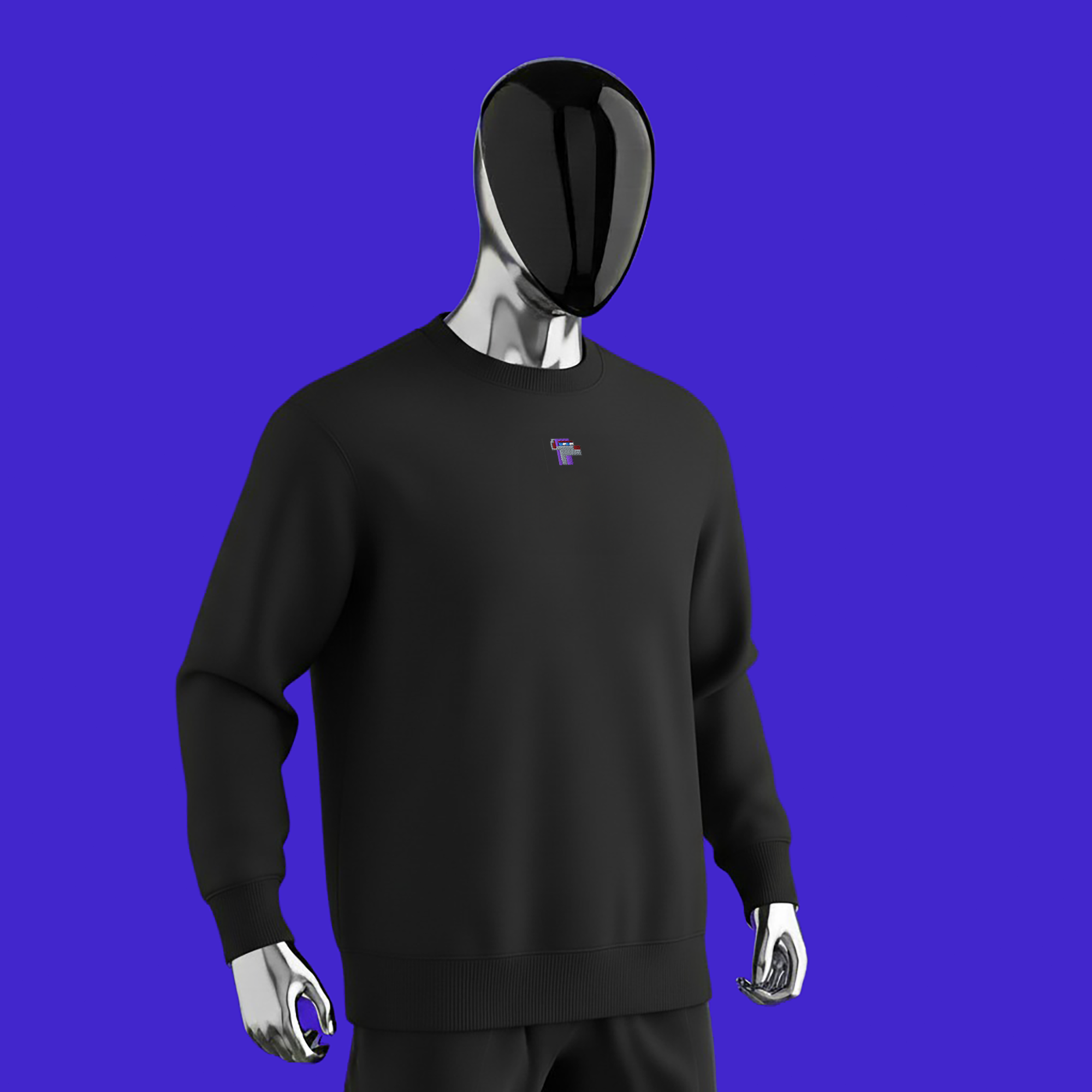 Unisex Eco Sweatshirt - BLACK - NodeDog