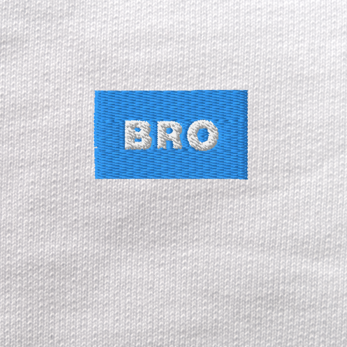 Unisex Eco Sweatshirt - WHITE - BRO (blue)