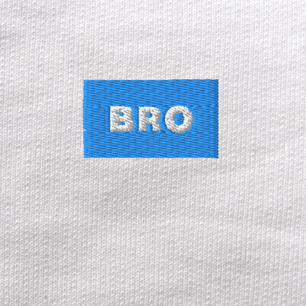 Unisex Eco Sweatshirt - WHITE - BRO (blue)