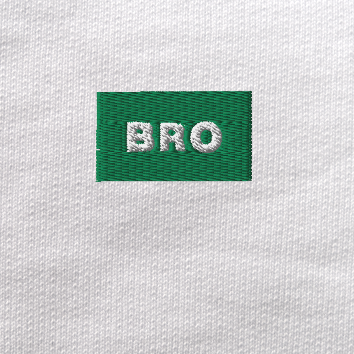 Unisex Eco Sweatshirt - WHITE - BRO (green)