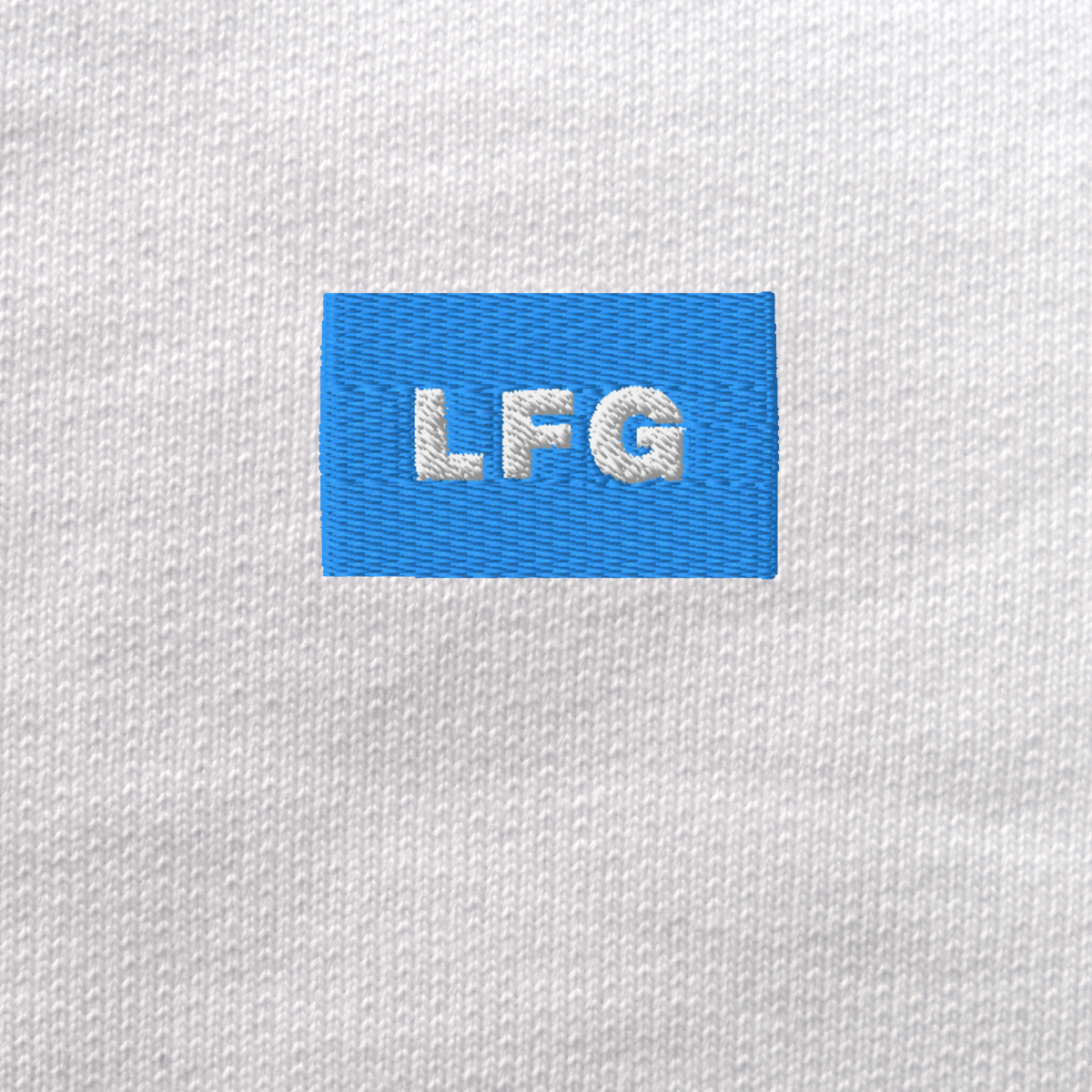 Unisex Eco Sweatshirt - WHITE - LFG (blue)