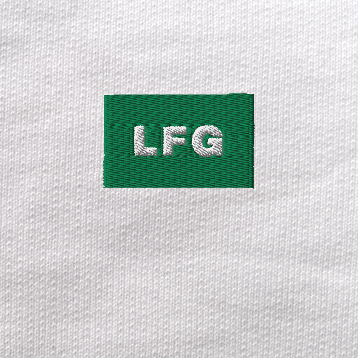 Unisex Eco Sweatshirt - WHITE - LFG (green)