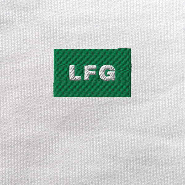 Unisex Eco Sweatshirt - WHITE - LFG (green)