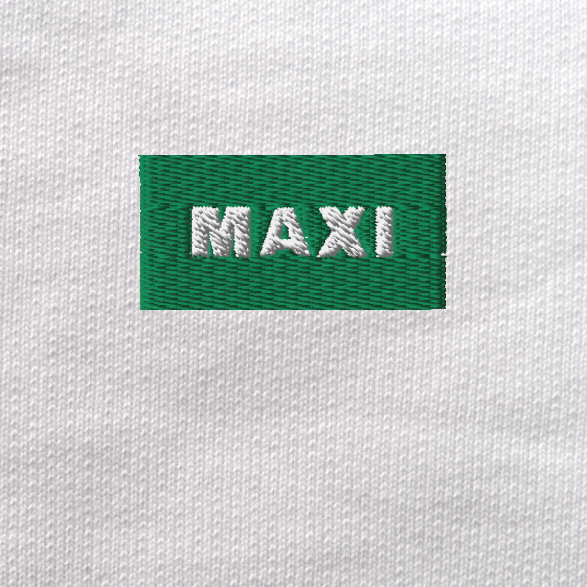 Unisex Eco Sweatshirt - WHITE - MAXI (green)