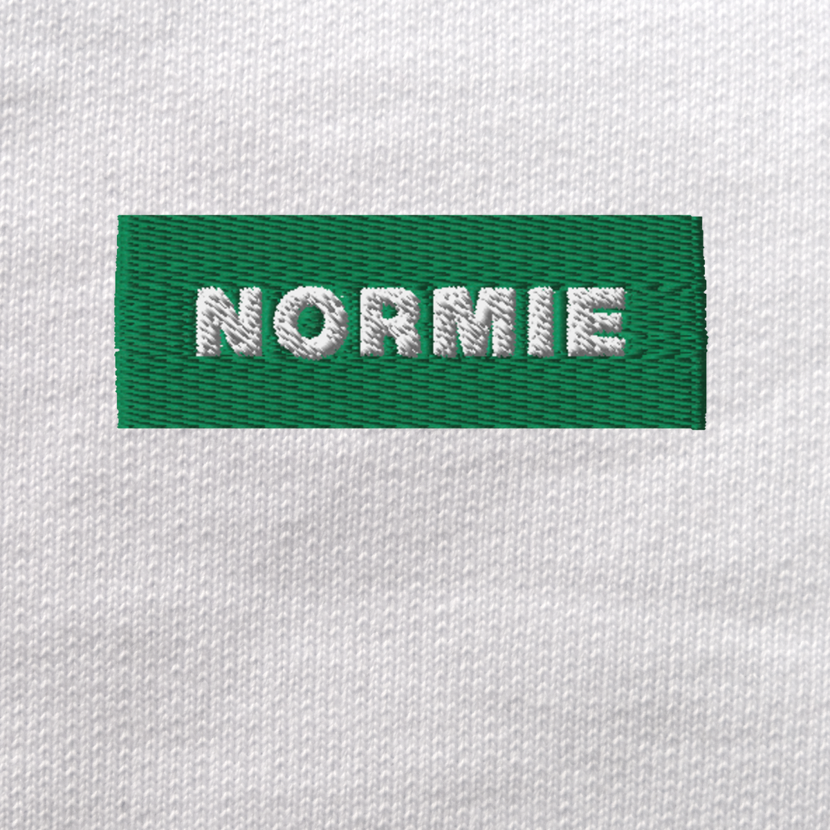 Unisex Eco Sweatshirt - WHITE - NORMIE (green)