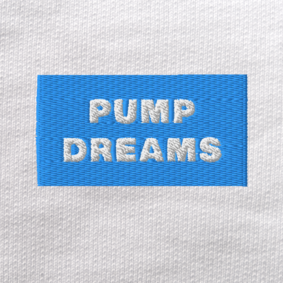 Unisex Eco Sweatshirt - WHITE - PUMP DREAMS (blue)