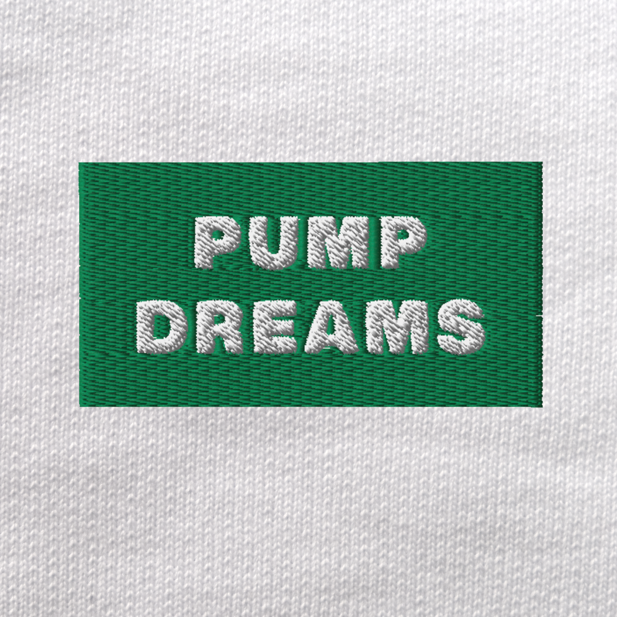 Unisex Eco Sweatshirt - WHITE - PUMP DREAMS (green)