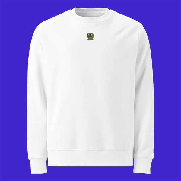 Unisex Eco Sweatshirt - WHITE - Pepe