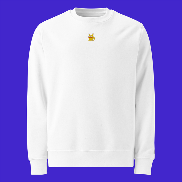 Unisex Eco Sweatshirt - WHITE - Pepekachu