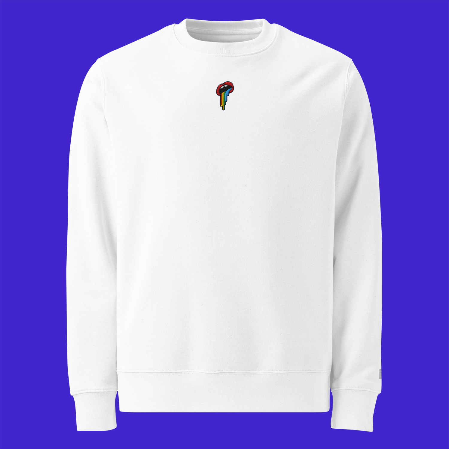Unisex Eco Sweatshirt - WHITE - Rainbow