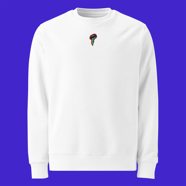 Unisex Eco Sweatshirt - WHITE - Rainbow