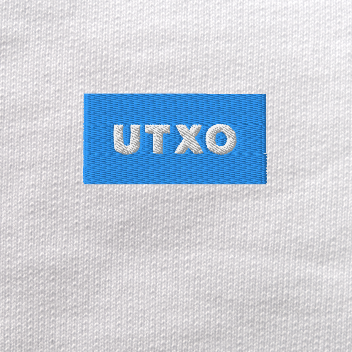 Unisex Eco Sweatshirt - WHITE - UTXO (blue)