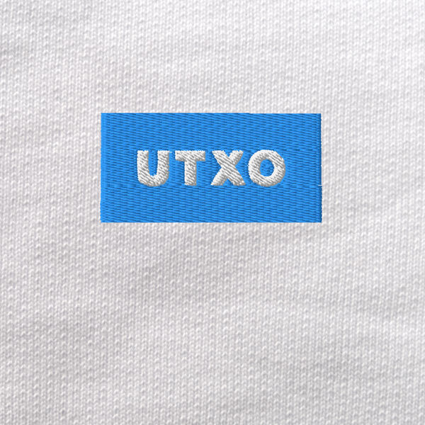 Unisex Eco Sweatshirt - WHITE - UTXO (blue)