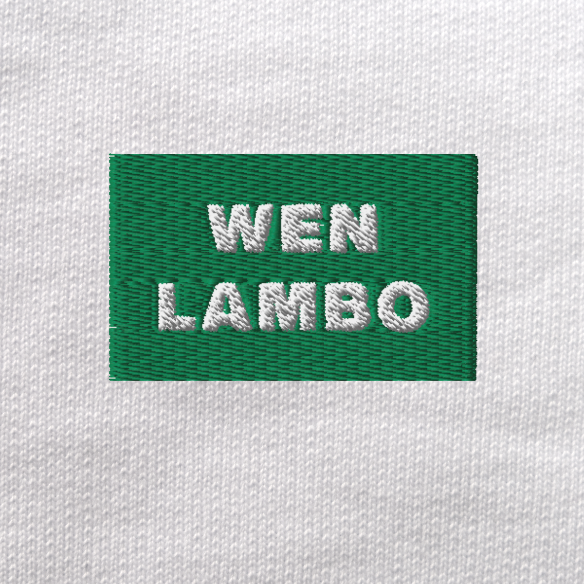 Unisex Eco Sweatshirt - WHITE - WEN LAMBO (green)