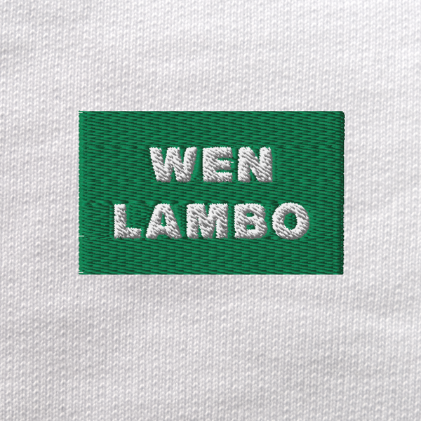 Unisex Eco Sweatshirt - WHITE - WEN LAMBO (green)
