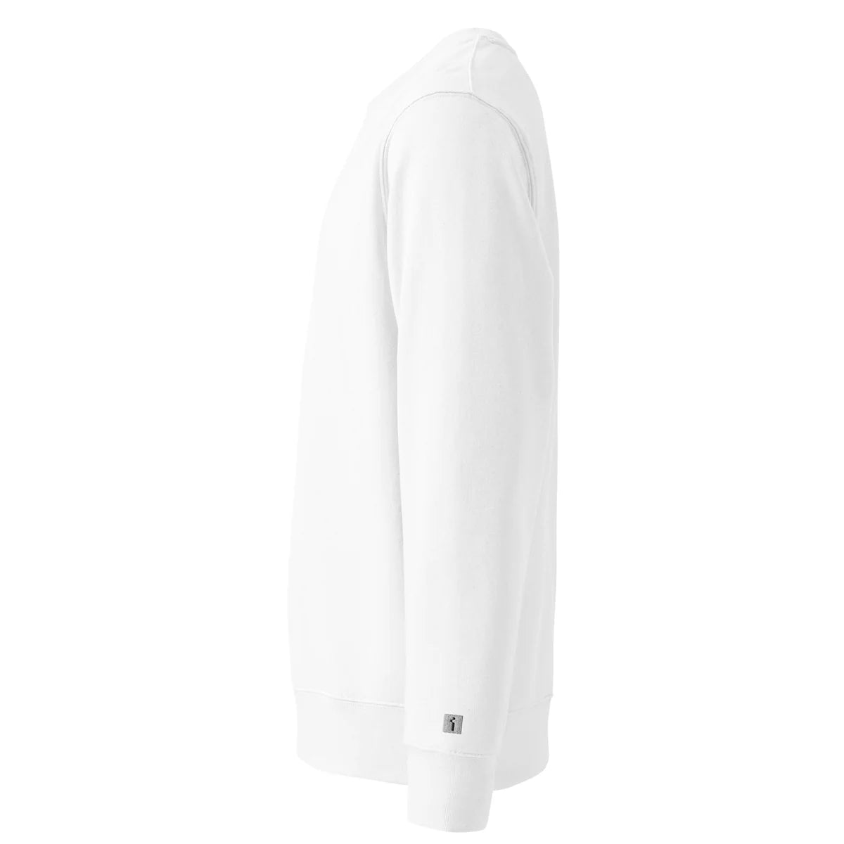 Unisex Eco Sweatshirt - WHITE - TOUCH GRASS (green)