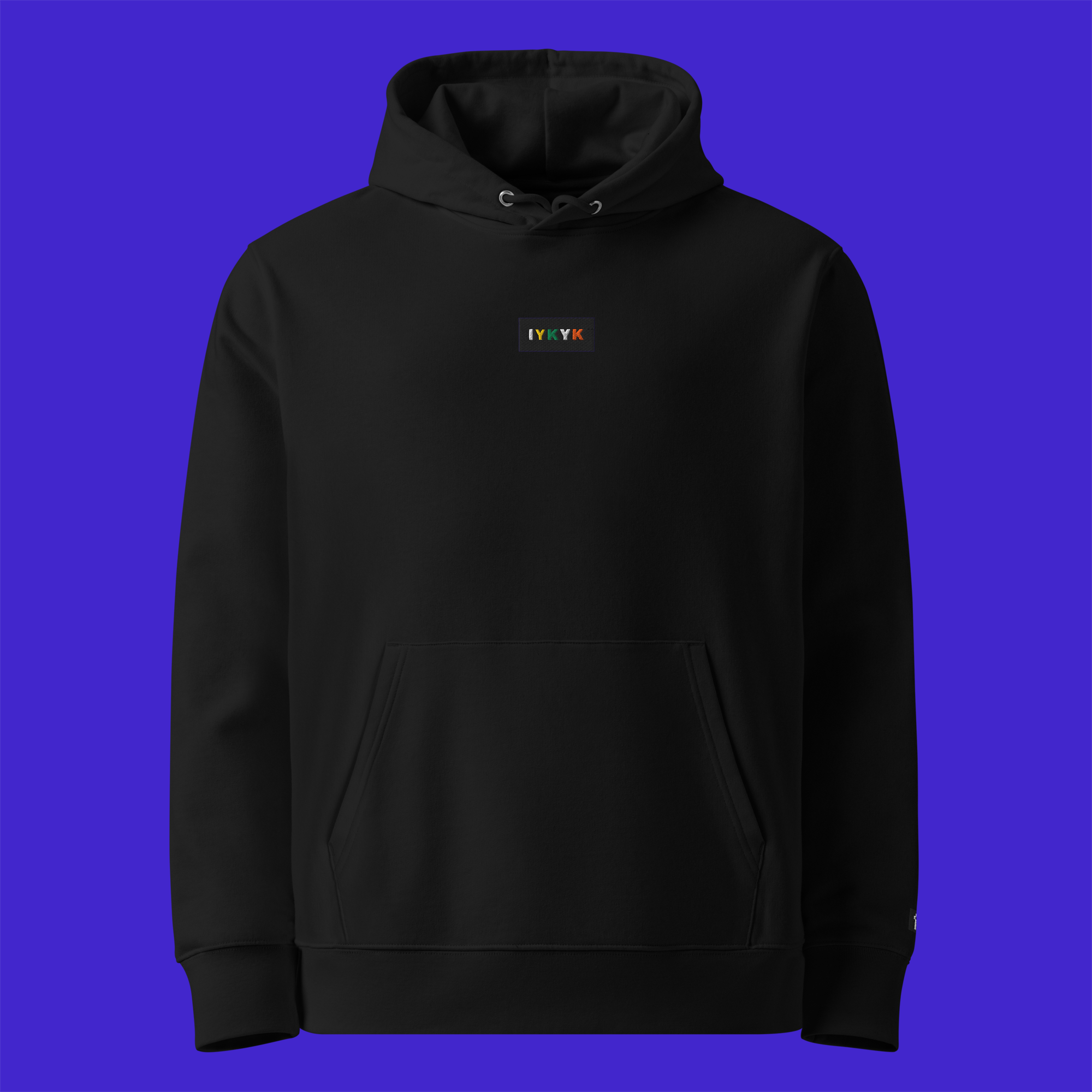 Unisex Essential Eco Hoodie - BLACK - IYKYK