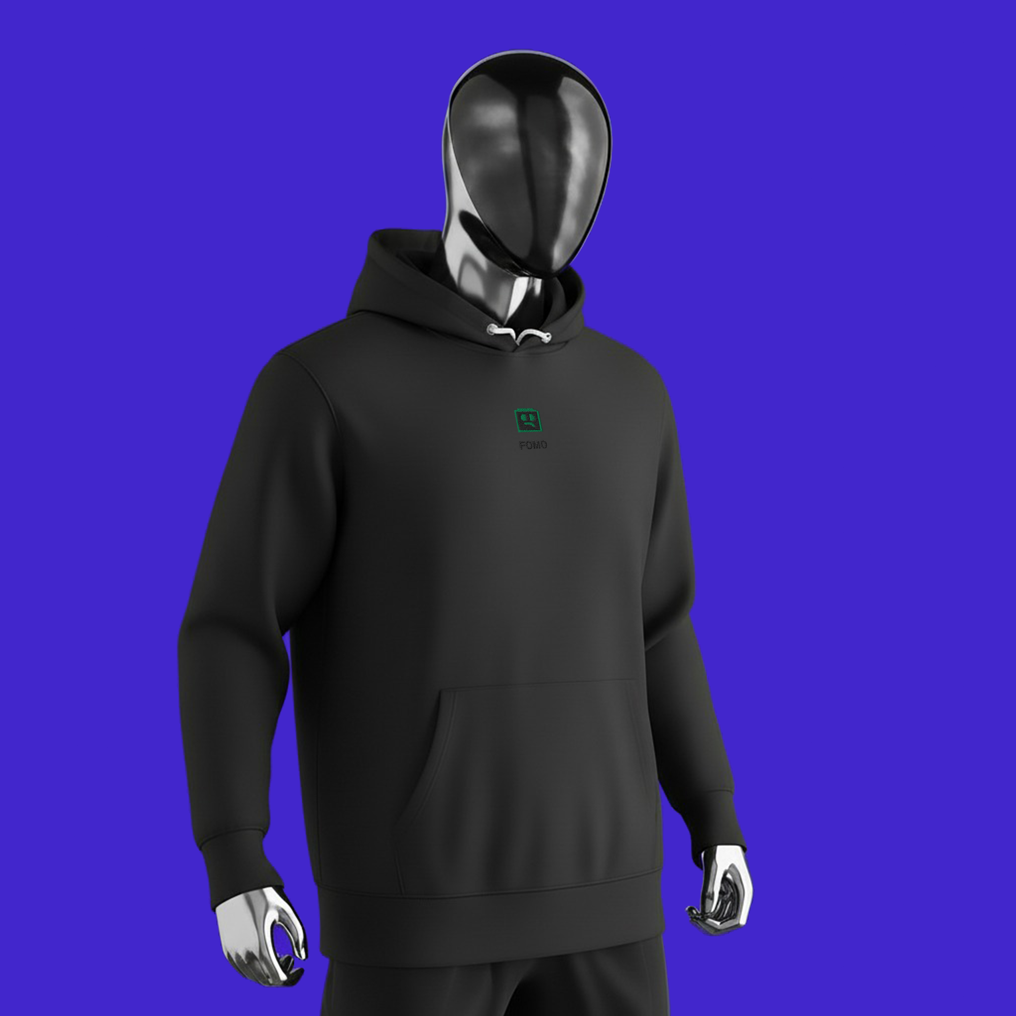 Unisex Essential Eco Hoodie - BLACK - FOMO