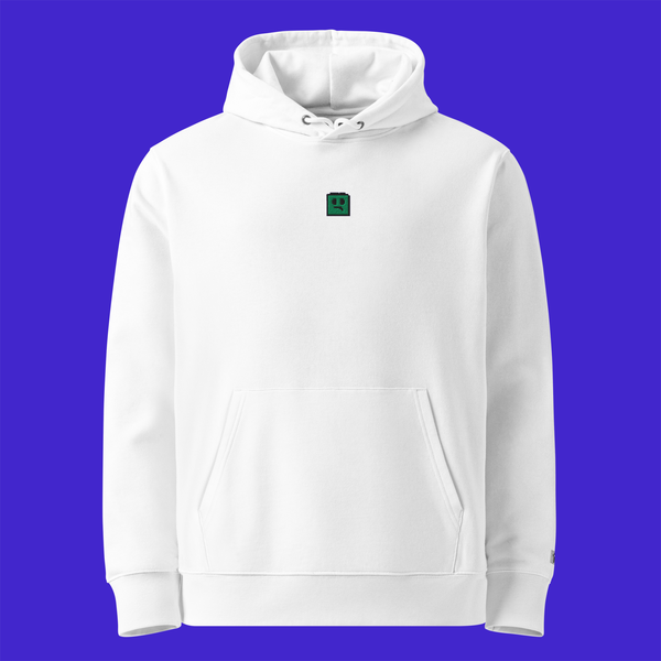 Unisex Essential Eco Hoodie - WHITE - FOMO