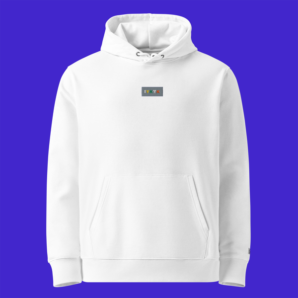 Unisex Essential Eco Hoodie - WHITE - IYKYK