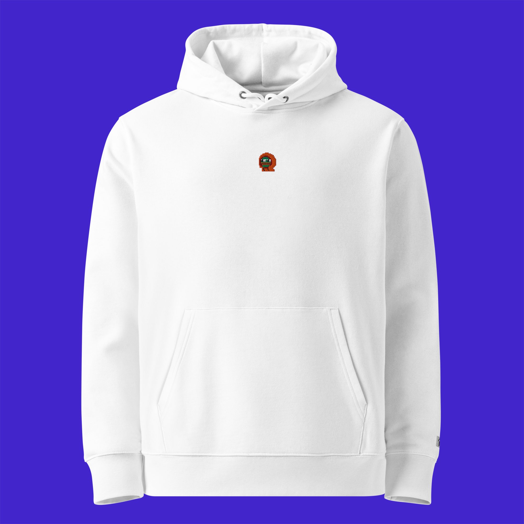 Unisex Essential Eco Hoodie - WHITE - Kylepepe
