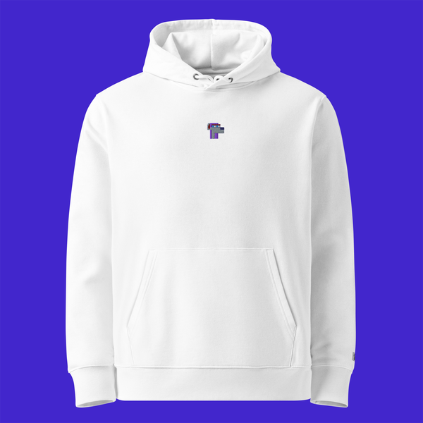 Unisex Essential Eco Hoodie - WHITE - NodeDog