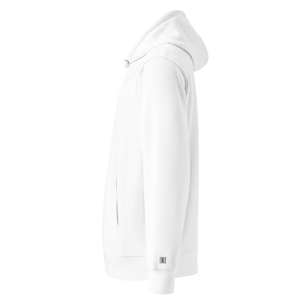 Unisex Essential Eco Hoodie - WHITE - LFG (blue)