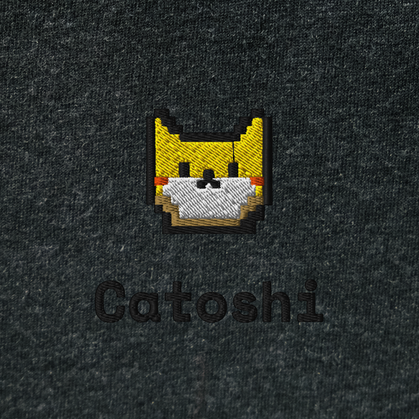 Unisex Hooded Long Sleeve Tee - BLACK - Catoshi