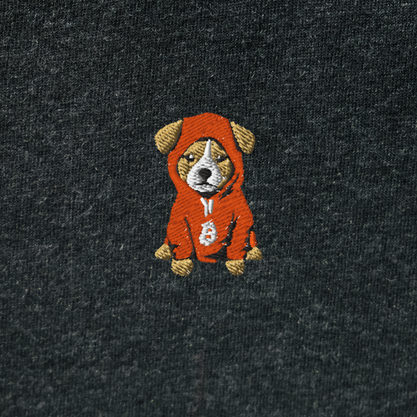 Unisex Hooded Long Sleeve Tee - BLACK - $DOG