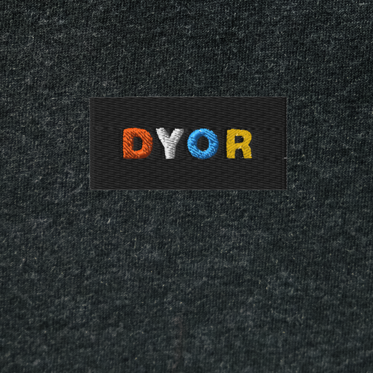 Unisex Hooded Long Sleeve Tee - BLACK - DYOR