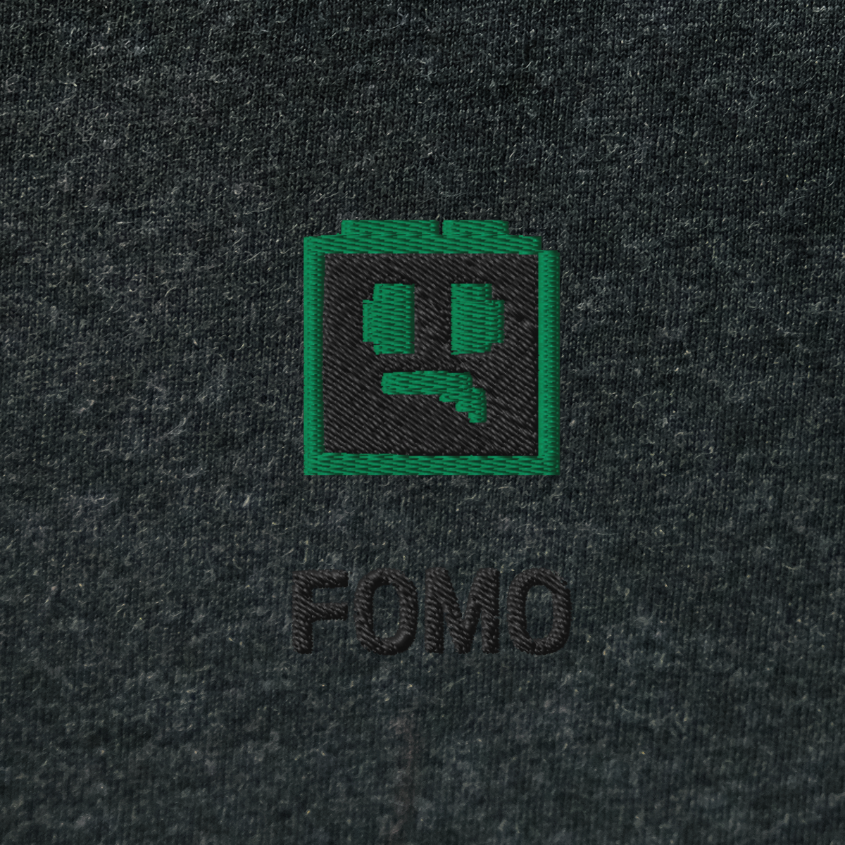 Unisex Hooded Long Sleeve Tee - BLACK - FOMO