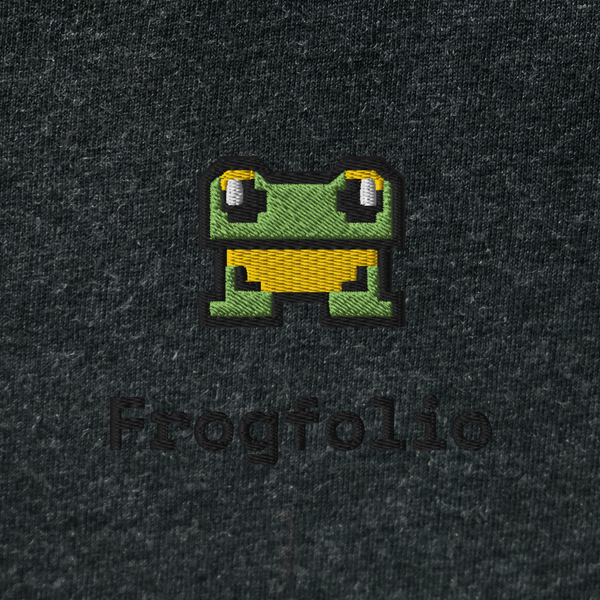 Unisex Hooded Long Sleeve Tee - BLACK - FrogFolio