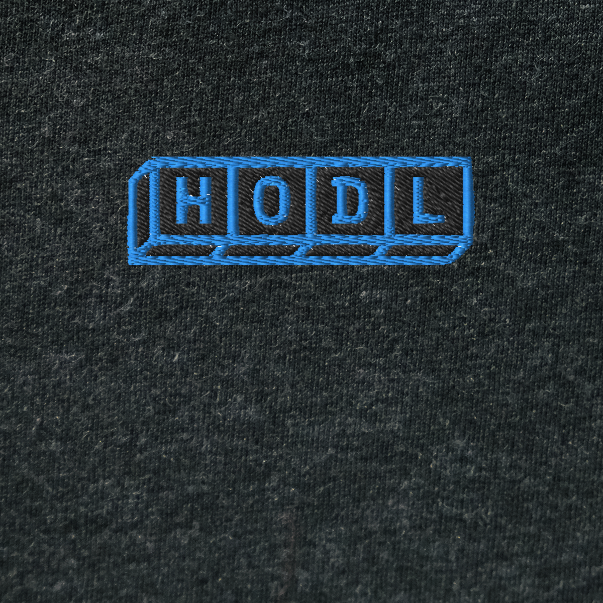 Unisex Hooded Long Sleeve Tee - BLACK - HODL